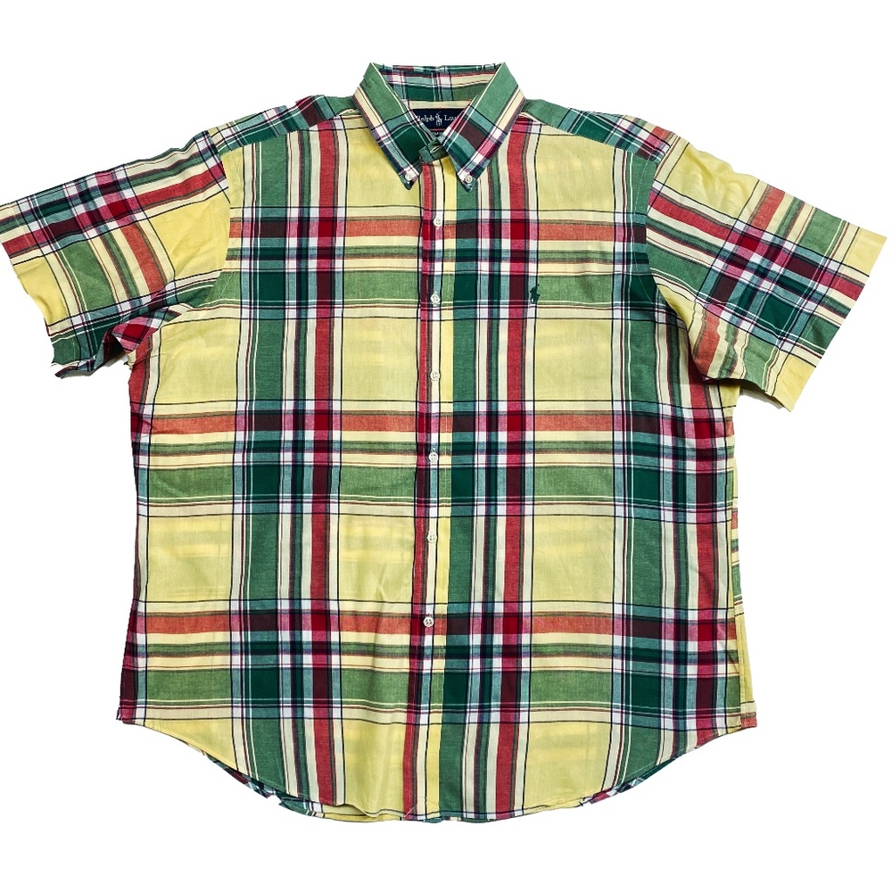 Yellow/Green * Polo Ralph Lauren Classic Fit SS Shirt - XL